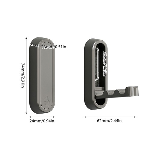 Foldable Folding Wall Hook Wall Mount Clothes Hanger Hooks Coat Hooks Kitchen - Picture 9 of 16