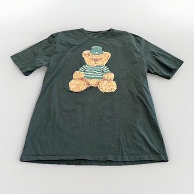 Ripple Junction Mens Green Bear St. Patrick Graphic Cotton T-Shirt Size L Large