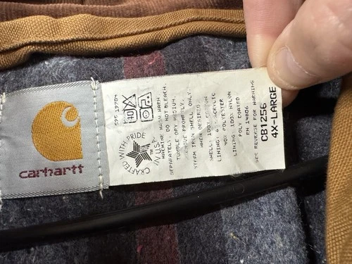 Vintage Carhartt CB1256 Blanket Lined Hunting Jacket 4XL NWOT USA Made Pristine! image 2