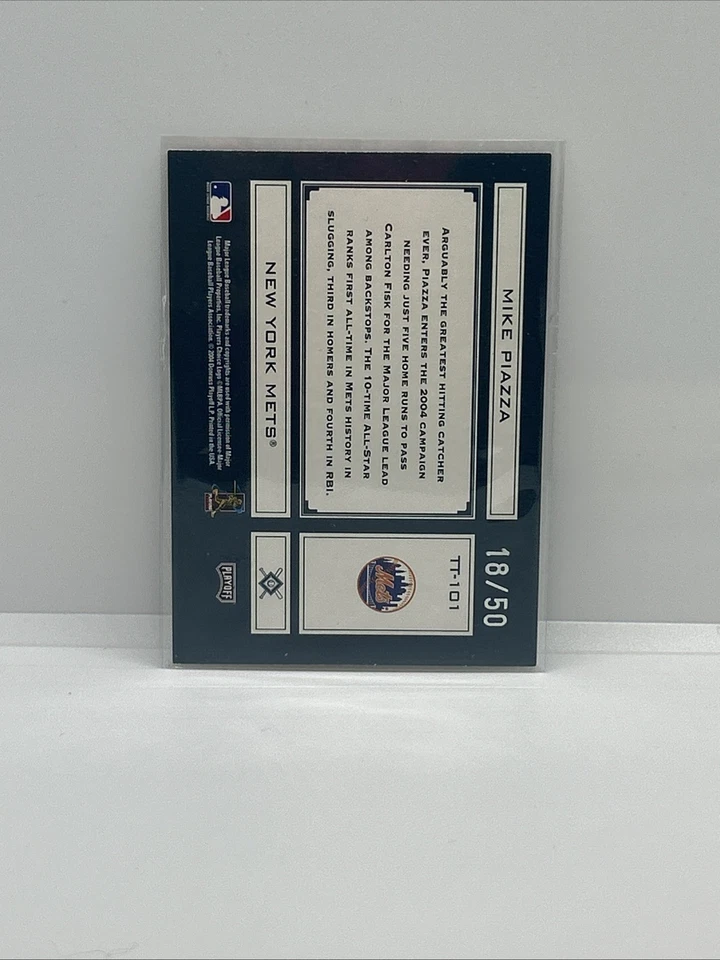 Mike Piazza 2004 Donruss Tools Of The Trade TT-101 # 18/50!! Foto 2 de 3