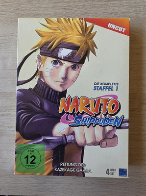 KSM Anime Naruto Shippuden Staffel 1 DVD Box Set 4 Discs Deutsch FSK 12 Uncut