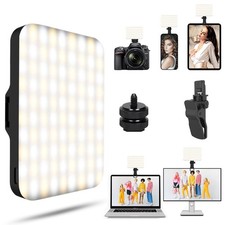 Selfie Light - USB-Rechargeable LED Phone Light - Portable Photo Light with 9...