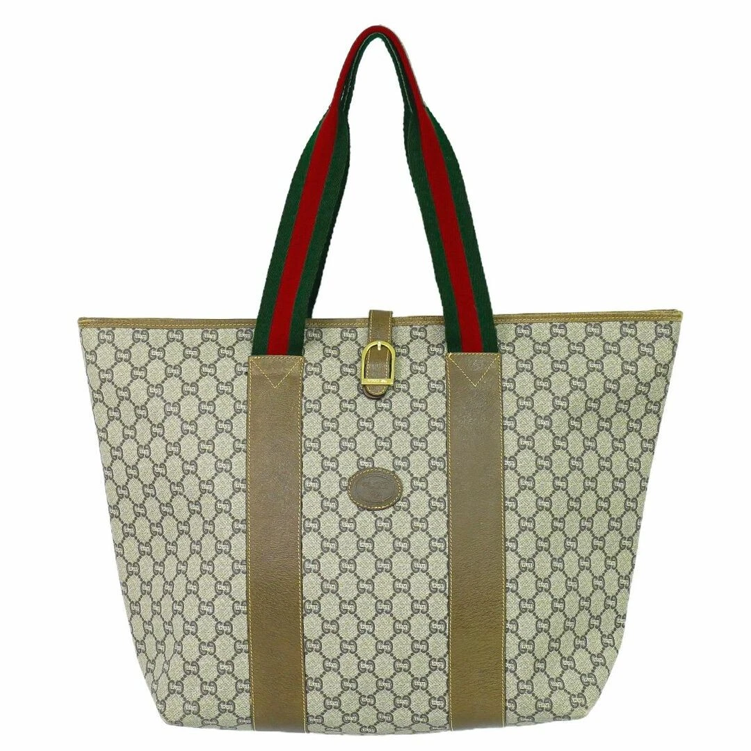 Sac fourre tout bandoulière Gucci Shelly Line Gg Plus beige occasion