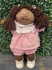 EUC Vintage 1980s Cabbage Patch Kid Girl Doll African American Org. Outfit Shoes