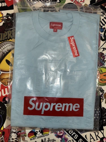 Découpe Supreme S/S bleu clair