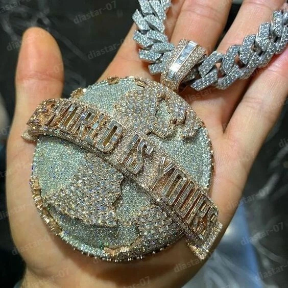 Diamond world pendant clearance
