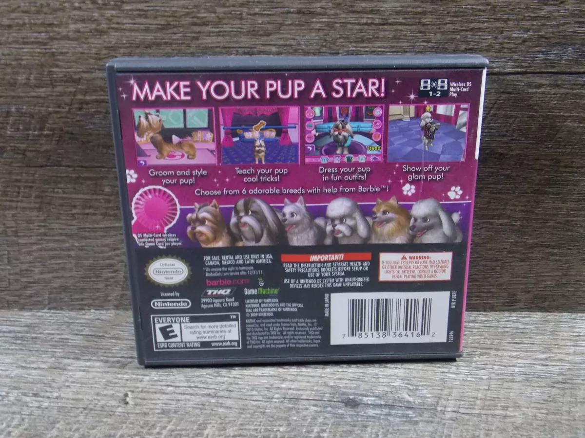 Jogo Nintendo DS Barbie Groom And Glam Pups - THQ - Império Toys