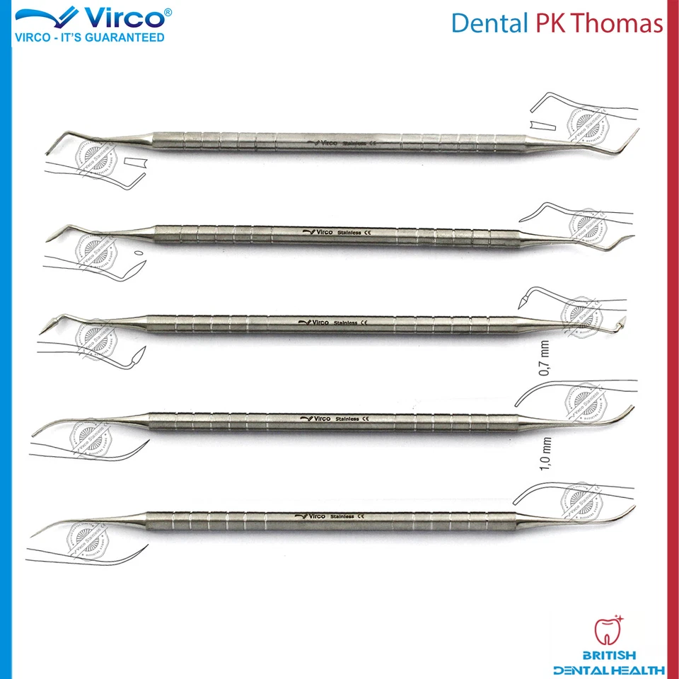 VIRCO PK THOMAS SET WAXING MODELING DENTAL LAB TECHNICIAN TOOLS STAINLESS STEEL