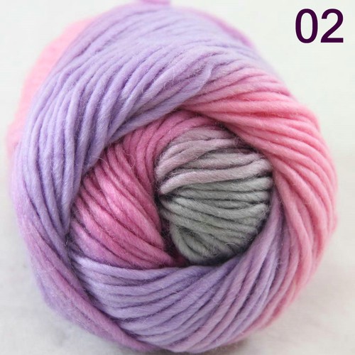1Ball x 50g Soft Multi-Color Chunky DIY Hand-Woven Knitting Scores Wool Yarn - Picture 22 of 47