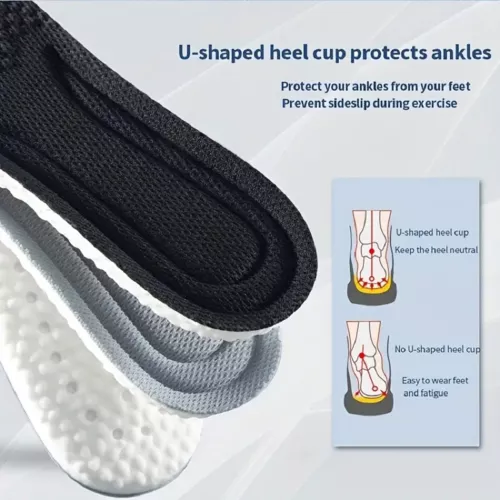 Memory Foam Insoles Inner Sole Insert Air Cushion Foot Shoe Pads Increase Height - Picture 3 of 17