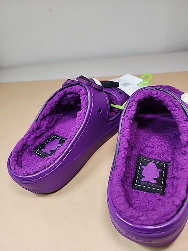 Crocs X McDonald’s Classic Cozzzy Sandal Grimace Purple W6/M4 Lmtd Edition Read - Picture 7 of 10