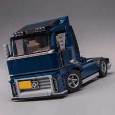 ZITIANYOUBUILD 1025 Parts Truck Dark Blue Version from Set 10265 Alternate MOC