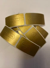🎁🎁NEW AUTHENTIC COACH 10 GOLD STICKERS Gift Wrap Scrapbook 🎁