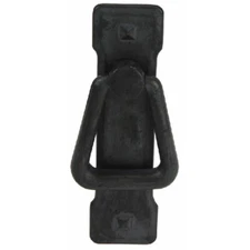 STG Farmhouse Style Cabinet Finger Pull Handles (Zinc Alloy) w/ Screws, Black