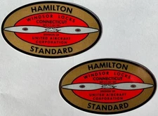 Two (2) Hamilton Standard Propeller Decals DEC-0102-2