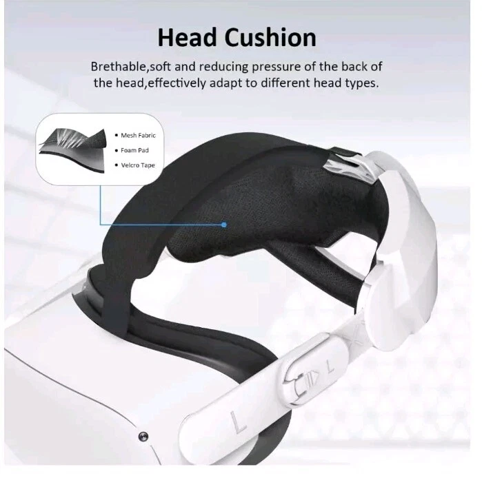 Strap with Battery Compatible with Quest 3 -Adjustable 6000mAh Battery Strap wit - Image 2 of 4