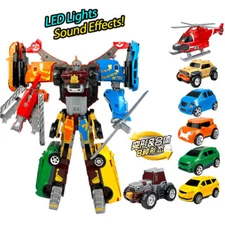 Tobot X Y Z D V K T Combiner Robot GIGA 7 Figure Integration Boy Toy Car Vehicle