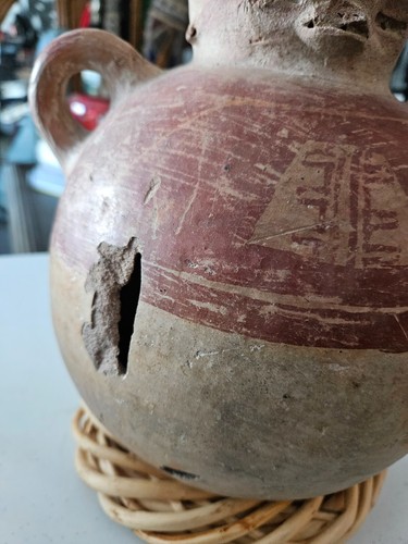 LARGE PRE COLUMBIAN EEFIGY VESSEL FROM EL SALVADOR GUARANTEED AUTHENTIC - Picture 5 of 9