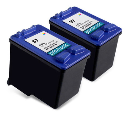 Recycled HP 57 (C6657AN) Color for HP Deskjet 5550 5150 450 5650 2PK  