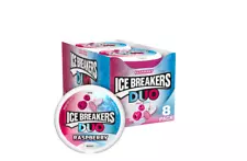 ICE BREAKERS Duo Sugar Free Mints, Raspberry, 1.3 Ounce (Pack of 8)