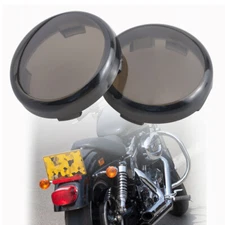 Turn Signal Light Lens Cover Fit For Harley Dyna Sportster 1200 Softail Springer