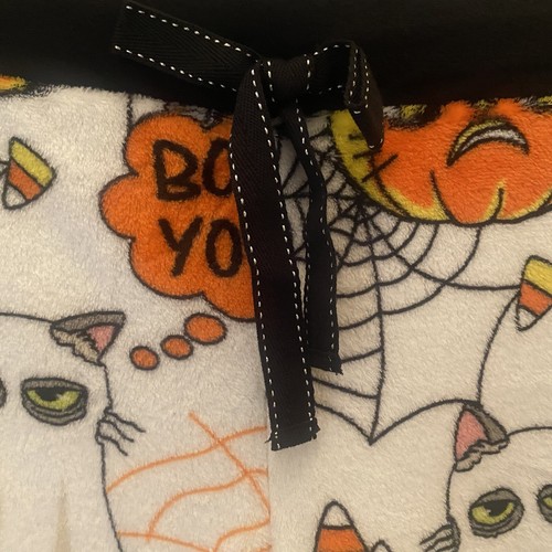 Pigiama Grumpy Cat donna L 12-14 Halloween pile pantaloni da salotto zucca fantasma - Foto 6 di 10
