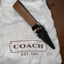 Vintage Coach Leather Wine Stopper Model F61889 SV/BR NWOT Brown