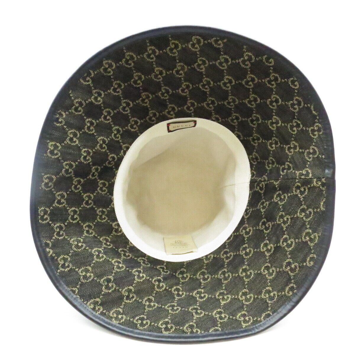 Authentic GUCCI Wide Brim Hat 57cm Size:M Unused Black Authentic GUCCI Wide Brim Hat 57cm Size:M Unused Black