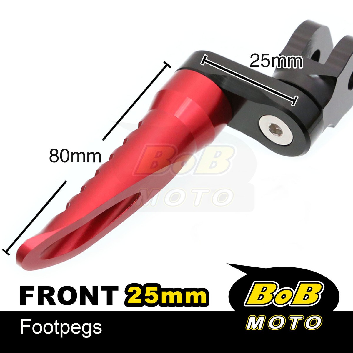 BOB 25mm Extend Front Foot Pegs RED For ZZR 1400 ZX14R ZX14