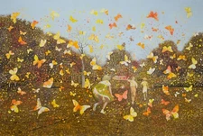 CARROLL CLOAR : Children Pursued by Hostile Butterflies : Archival Art Print