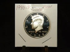 1998 SILVER Kennedy Half Dollar from US Mint SILVER Proof Set 