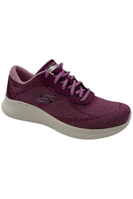 Skechers Skech-Lite Washable Lace-Up Sneaker Cute Debut Plum