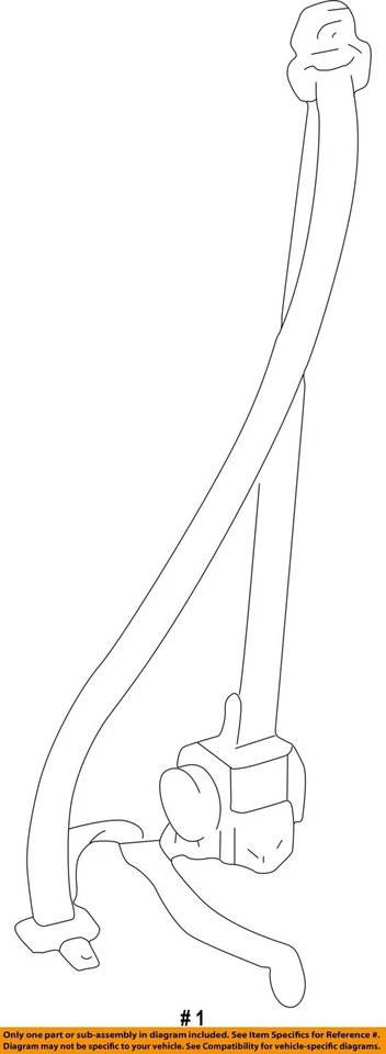 Used Front Left Seat Belt Front fits: 2006 Toyota Highlander bucket driver retra Foto 4 de 4