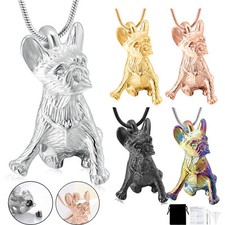 Dog Ashes Necklace Pet Urn Necklace Cremation Keepsake Jewelry Pet Memorial Gift