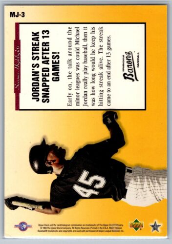 1994 Upper Deck - Season Highlights Michael Jordan #MJ-3 - EX-NM - Picture 2 of 2