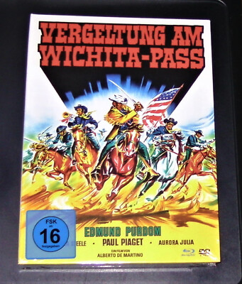 VERGELTUNG AM WICHITA-PASS LIMITIERTES NUMMERIERTS MEDIABOOK BLU RAY + DVD NEU