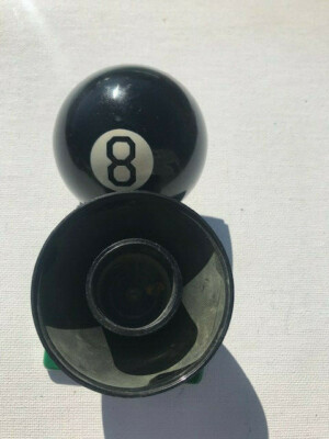 Vintage 8 Ball cigarette lighter. Advertising piece. VGC. Ca. mid century