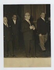 Vintage Gronchi, Zoli, Molè, Merzagora Silver Print 18x20 Circa 1