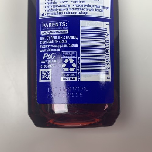 (2) Bottles Vicks NyQuil Severe Cold & Flu Liquid, Berry 8 fl oz Read - Picture 3 of 3