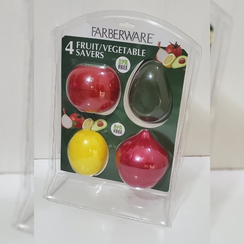 FARBERWARE 4 AHORRADORES DE FRUTAS/VERDURAS "SIN BPA" PARA TOMATE/LIMÓN/AGUACATE/LIMÓN - Imagen 3 de 4