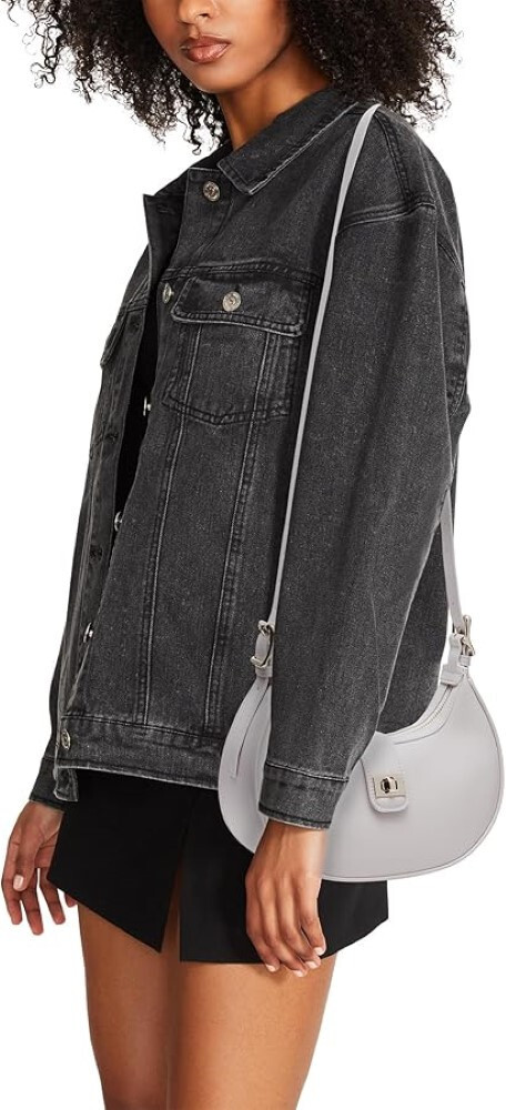 【大特価】Steve Madden MONAA BAG ショルダーバッグ Steve Madden Monaa Bone Faux Leather Structured Belt Buckle
