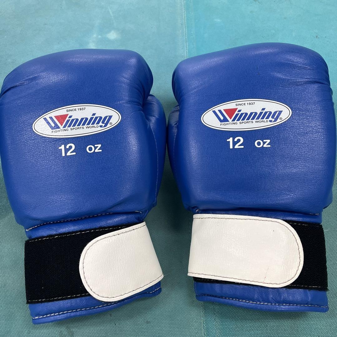 Winning ボクシンググローブ 12 oz 青 中古 Winning ボクシンググローブ 12 oz 青 中古（Winning ボクシング