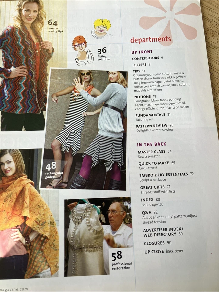 THREADS Magazine January 2010: Holiday Gift Guide Fitting Denim Sweater Knits - Image 3 of 4