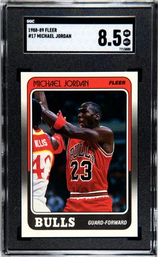 1988 Fleer Michael Jordan #17 SGC 8.5
