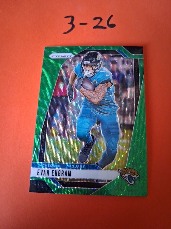 2024 Panini Prizm - Evan Engram #132 Green Wave Prizm