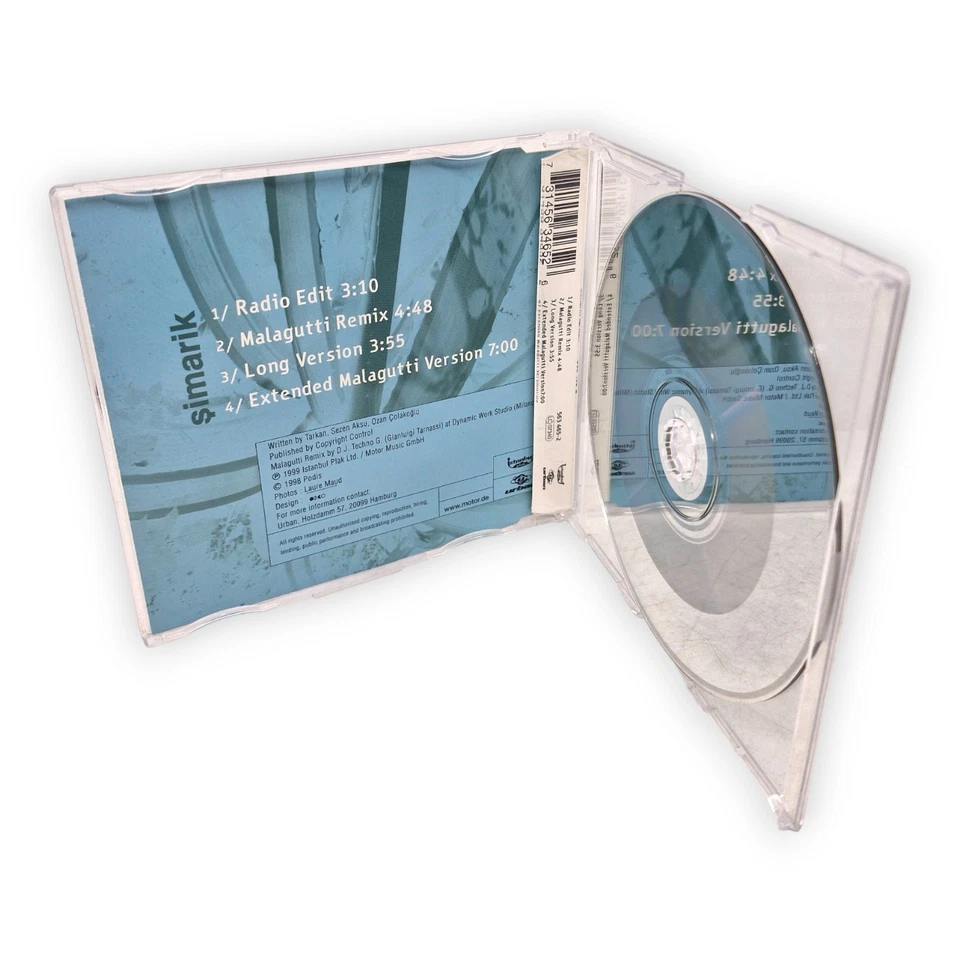 Tarkan Simarik CD Maxi Single 1999 Radio Edit Malagutti Remix Long Version Disk - Bild 3 von 4