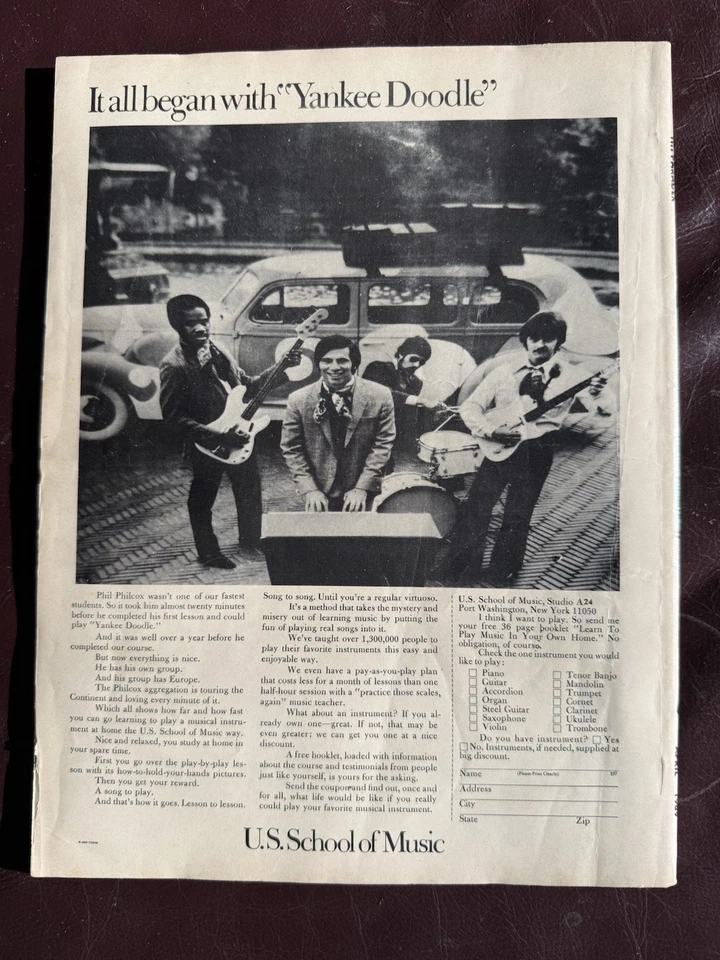 Hit Parader Magazine April 1969 Beatles, Doors, Bee Gees, Sly Stone, Keith Moon  - Image 2 of 3