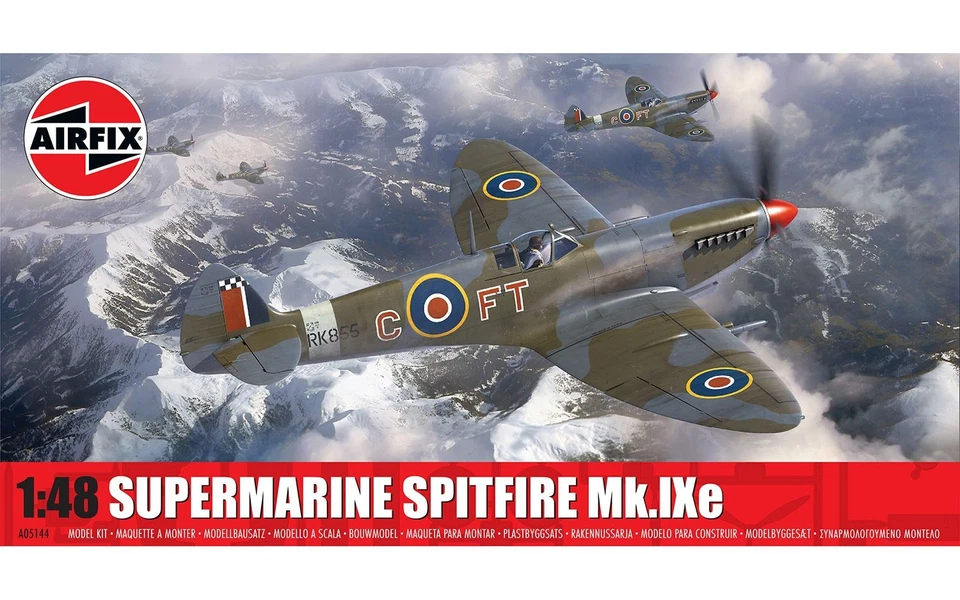 MODELLINO AEREO STATICO SUPERMARINE SPITFIRE MK.IXE MODELLISMO DIECAST SCALA - Immagine 2 di 4