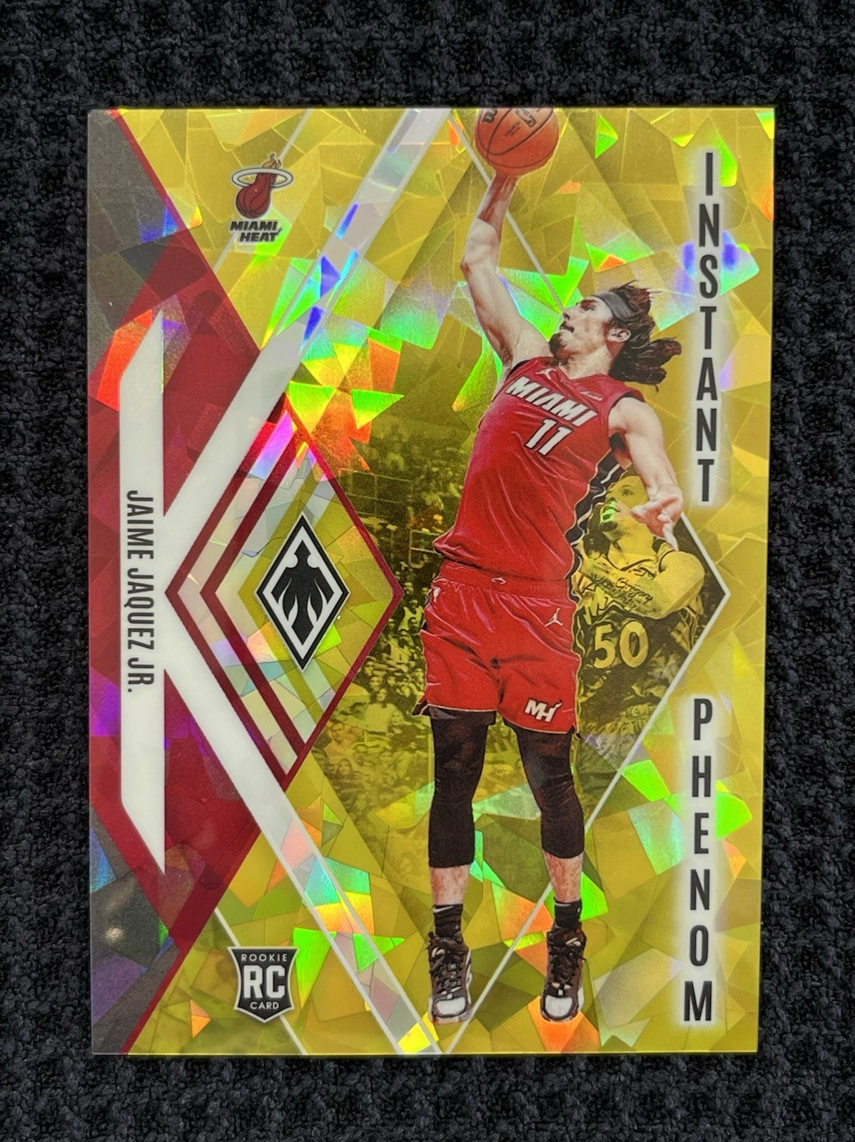 2023-24 Panini Phoenix Instant Phenom Yellow Ice Jaime Jaquez Jr. /175 #2 RC