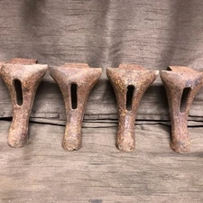 Set 4 Antique 5” Tall Cast Iron Stove , Tub Feet